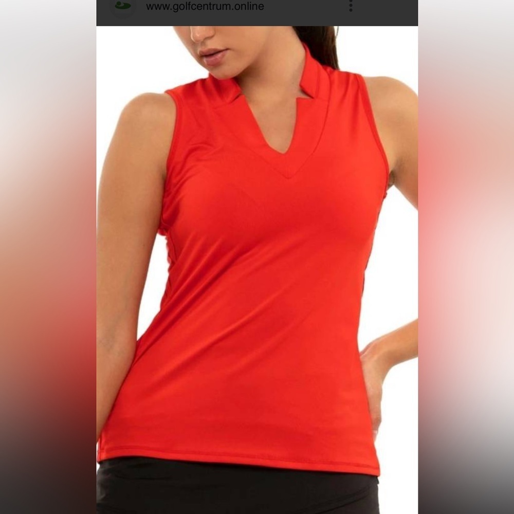 Lucky in Love Chi Chi Red Sleeveless Top Women’s Medium 8/10